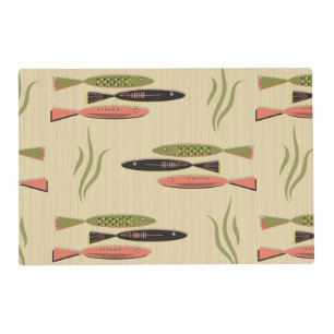 Mid Century Modern Fish Placemat