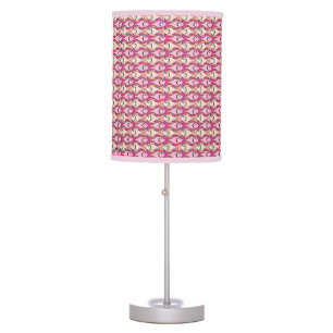 Mid-Century Modern fish, shades of coral Table Lamp