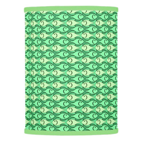 Mid_Century Modern fish shades of lime green Lamp Shade