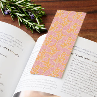 Mid Century Modern Floral Pattern Bookmarks