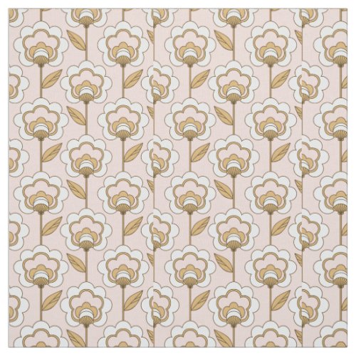 Mid_Century Modern Floral Pattern Fabric