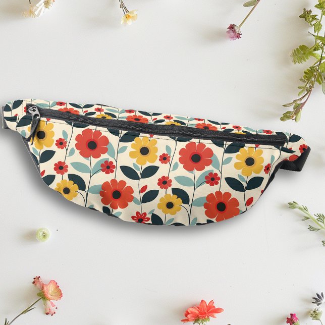 Mid Century Modern Flowers  Fanny Pack (Creator Uploaded)