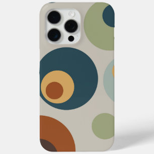 Mid Century Modern Fun Circles iPhone 15 Pro Max Case