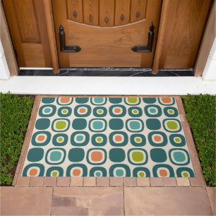 Mid Century Modern Garden Path Pattern Doormat