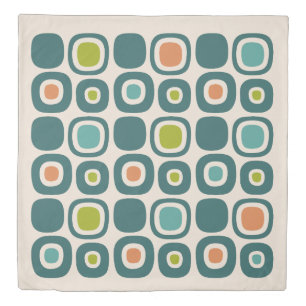 Mid Century Modern Garden Path Pattern Duvet Cover