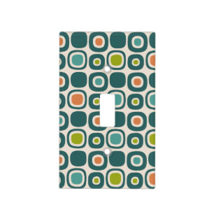 Mid Century Modern Garden Path Pattern Light Switch Cover