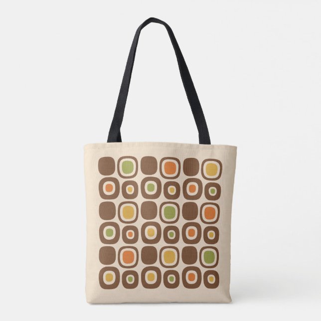Mid Century Modern Garden Path Pattern Tote Bag (Back)
