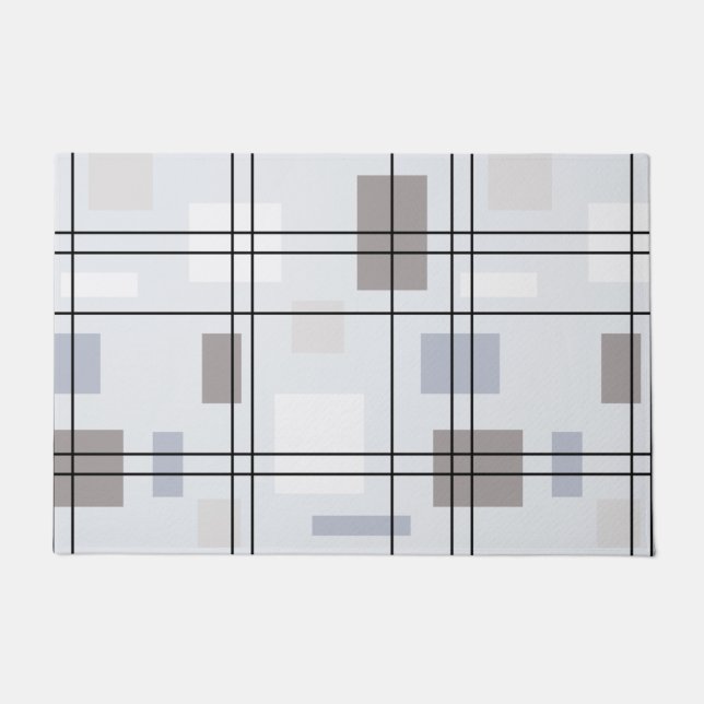 Mid Century Modern Geometric 16 Doormat (Front)