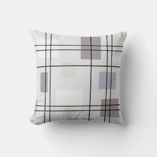 Mid Century Modern Geometric 16 Throw Pillow