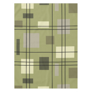 Mid Century Modern Geometric 18 Tablecloth