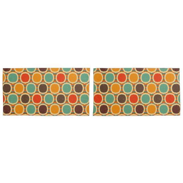 Mid Century Modern geometric 5 Pillow Case (Front-Set)