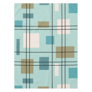 Mid Century Modern Geometric 5 Tablecloth