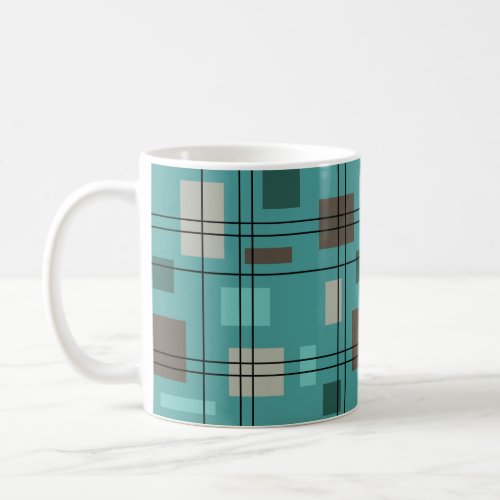 Mid Century Modern Geometric 8 Coffee Mug