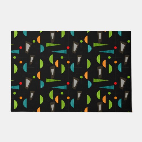 Mid-Century Modern Geometric Abstract Doormat