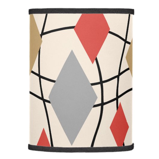 Mid Century Modern Geometric Abstract Lamp Shade (Right)