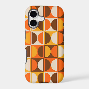 Mid Century Modern Geometric Abstract Pattern iPhone 17 Case