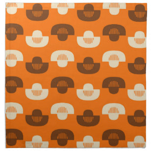 Mid Century Modern Geometric Abstract Pattern Cloth Napkin