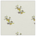 Mid Century Modern Geometric Chartreuse Fabric
