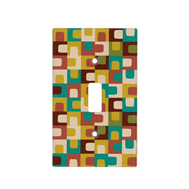 Mid Century Modern Geometric Concordance Abstract  Light Switch Cover (Front)