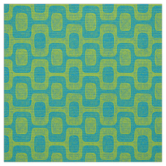 Mid-Century Modern Geometric Design Fabric