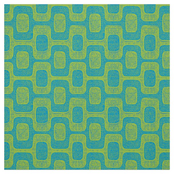 Modern Blue Geometric Fabric Zazzle