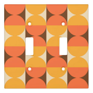 Mid Century Modern Geometric Design Light Switch Cover