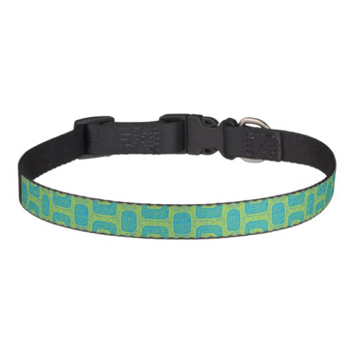 Mid_Century Modern Geometric Design Pet Collar