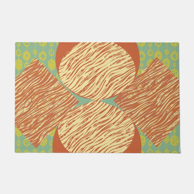 Mid Century Modern Geometric Doormat (Front)