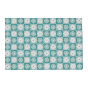Mid Century Modern Geometric Flowers Placemat