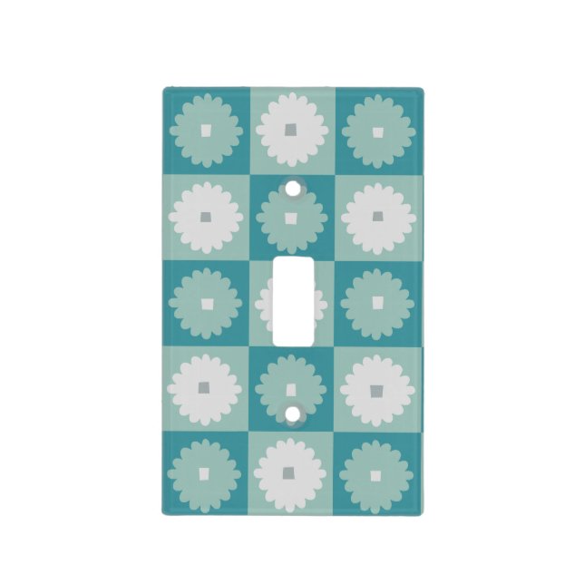 Mid Century Modern Geometric Light Switch Cover (Front)