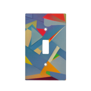Mid Century Modern Geometric Light Switch Cover
