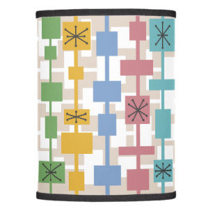Mid Century Modern Geometric Multicolored 1 Lamp Shade