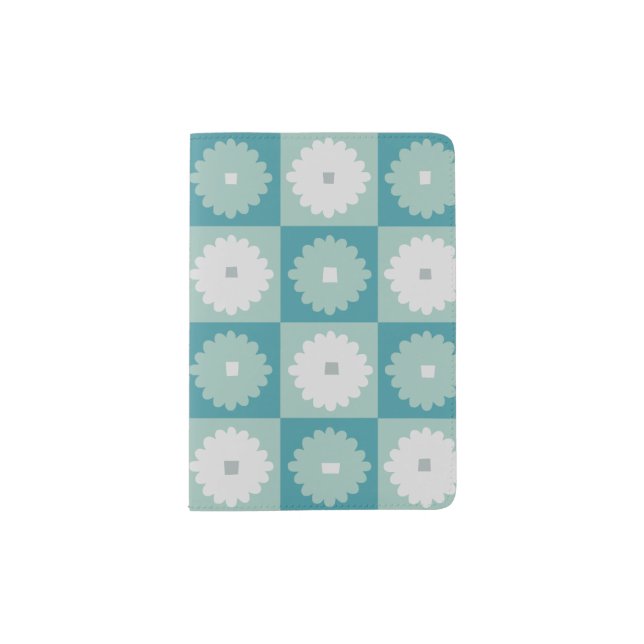 Mid Century Modern Geometric Passport Holder (Front)