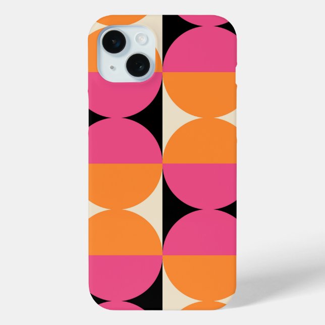 Mid Century Modern Geometric Pattern Case-Mate iPhone Case (Back)