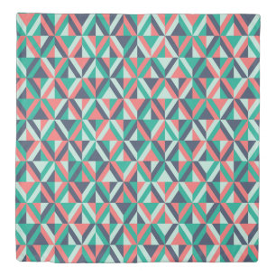 Mid-Century Modern Geometric Pattern Duvet Cover