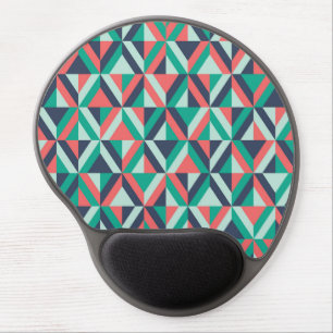 Mid-Century Modern Geometric Pattern Gel Mouse Pad
