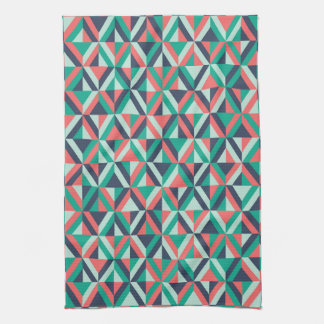 Mid-Century Modern Geometric Pattern Kitchen Towel