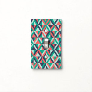 Mid-Century Modern Geometric Pattern Light Switch Cover