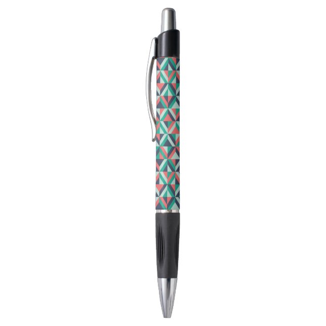 Mid-Century Modern Geometric Pattern Pen (Top (Vertical))