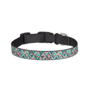 Mid-Century Modern Geometric Pattern Pet Collar