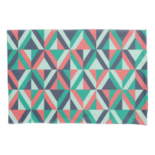 Mid-Century Modern Geometric Pattern Pillow Case