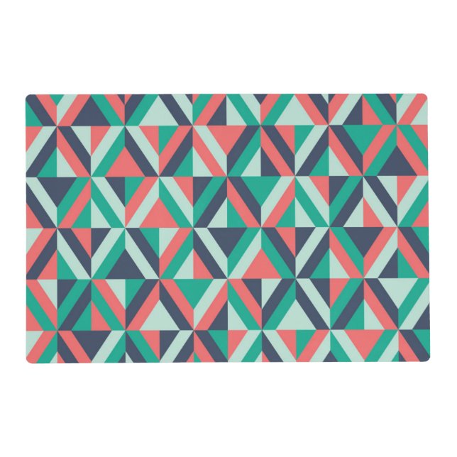 Mid-Century Modern Geometric Pattern Placemat (Front)