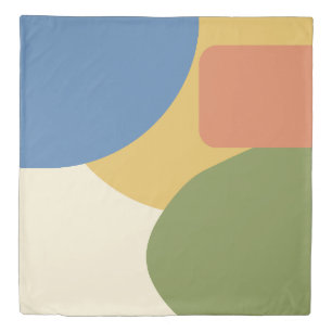 Mid Century Modern Geometric Pattern - Retro 1950s Duvet Cover