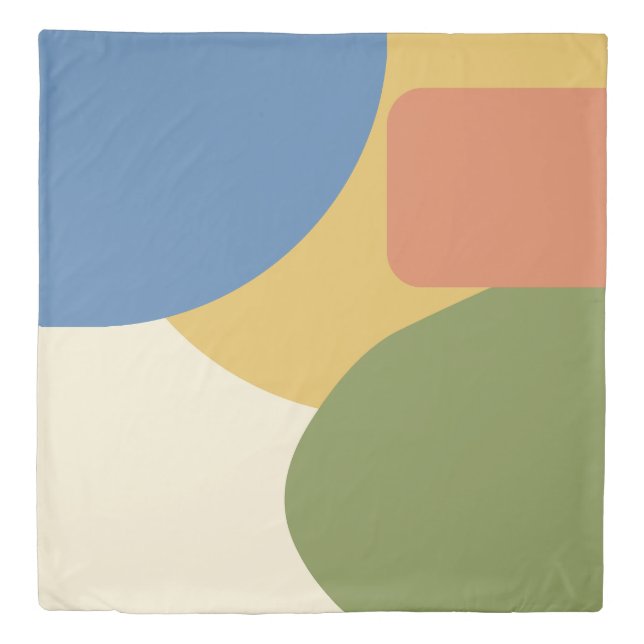 Mid Century Modern Geometric Pattern - Retro 1950s Duvet Cover (Front)