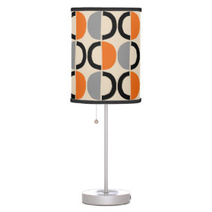 Mid Century Modern Geometric Pattern Table Lamp