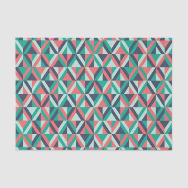 Mid-Century Modern Geometric Pattern Tissue Paper (Front)