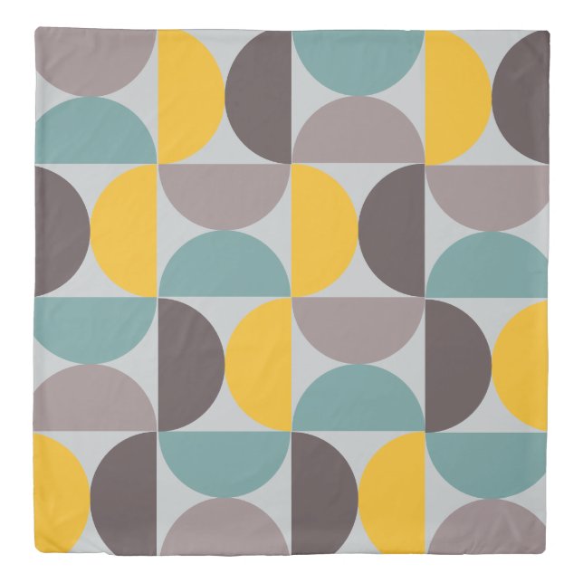 Mid-Century Modern Gold Moon Horizon   Duvet Cover (Front)