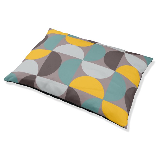 Mid-Century Modern Gold Moon Horizon    Pet Bed (Angled)