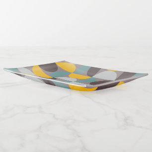 Mid-Century Modern Gold Moon Horizon Trinket Tray