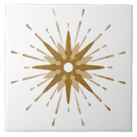 Mid-Century Modern Gold Starburst | Large